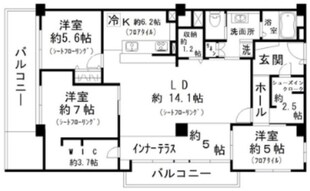 碑文谷マンションの物件間取画像